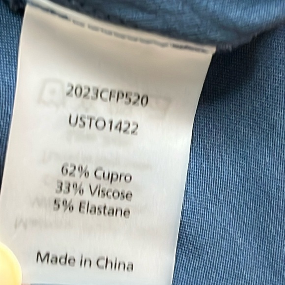 Universal Standard Cooling Stretch Cupro Button-Down Blouse, size large - Picture 10 of 14